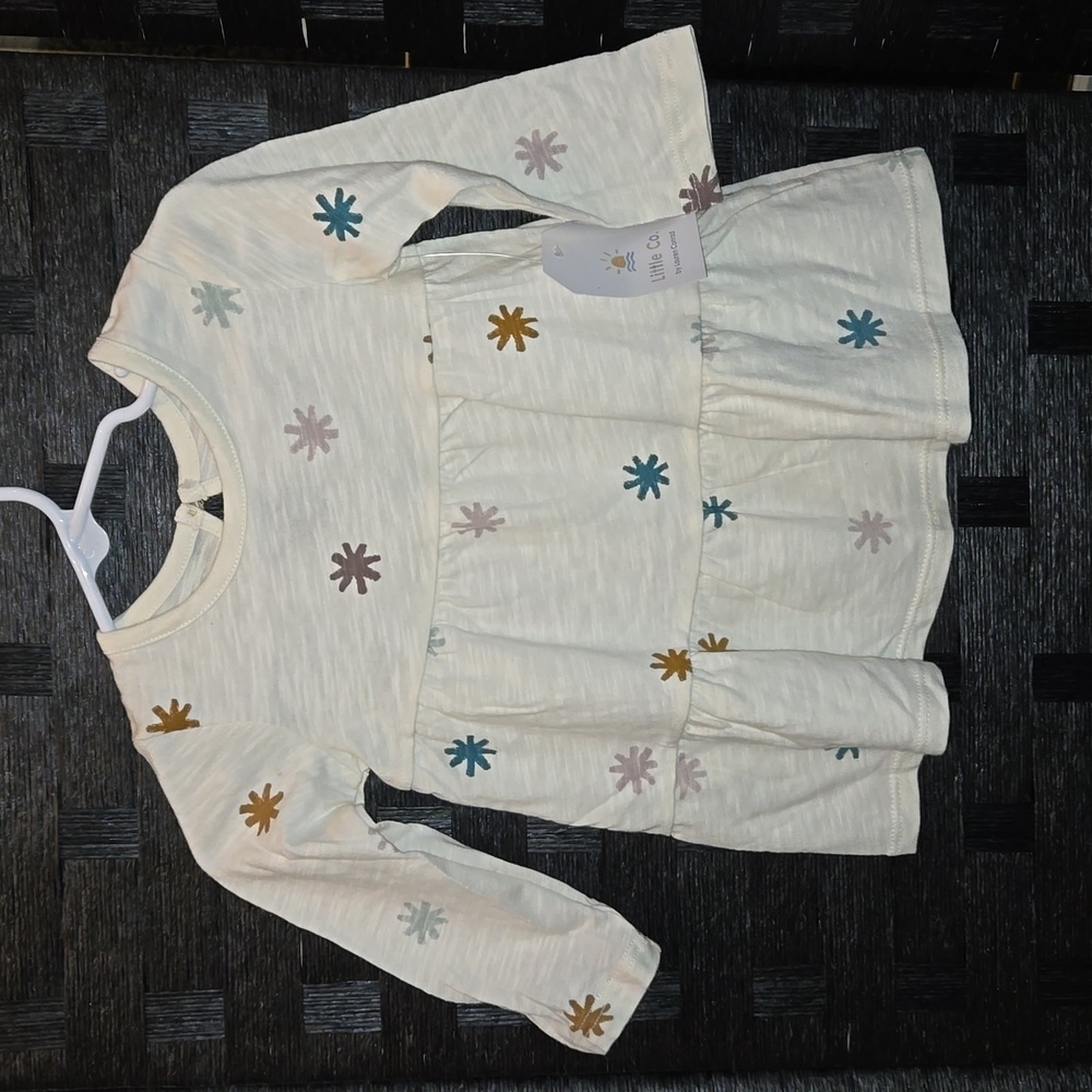 Organic baby girl 6 months flower dress